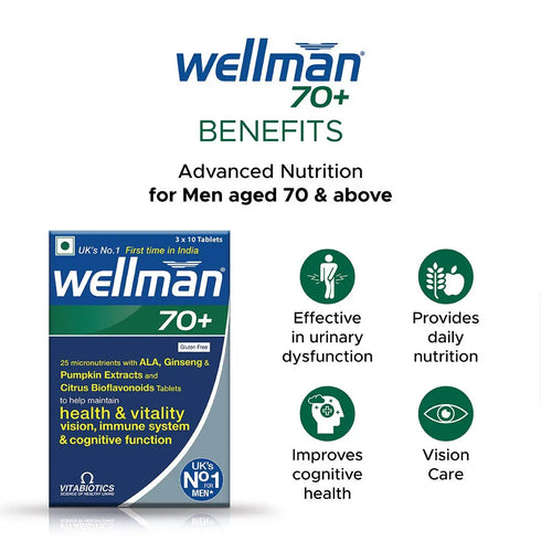 Vitabiotics Wellman 70+